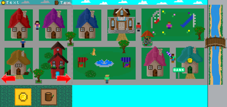 game design  juniper town sarina vail mobile game Games Digital Art  Pixel art sarinavail clicker simulation