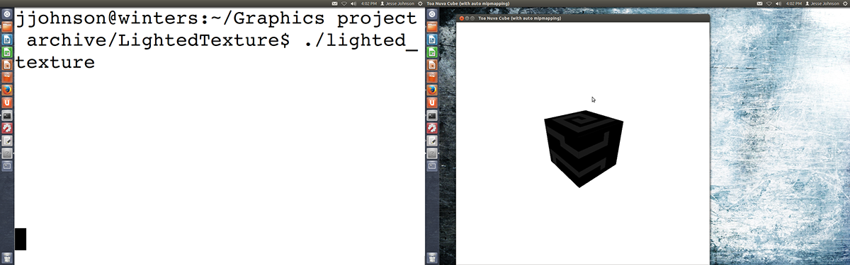 C++ OpenGL cube textures light effects