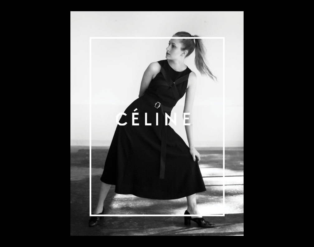Celine creative direction b&w black and white