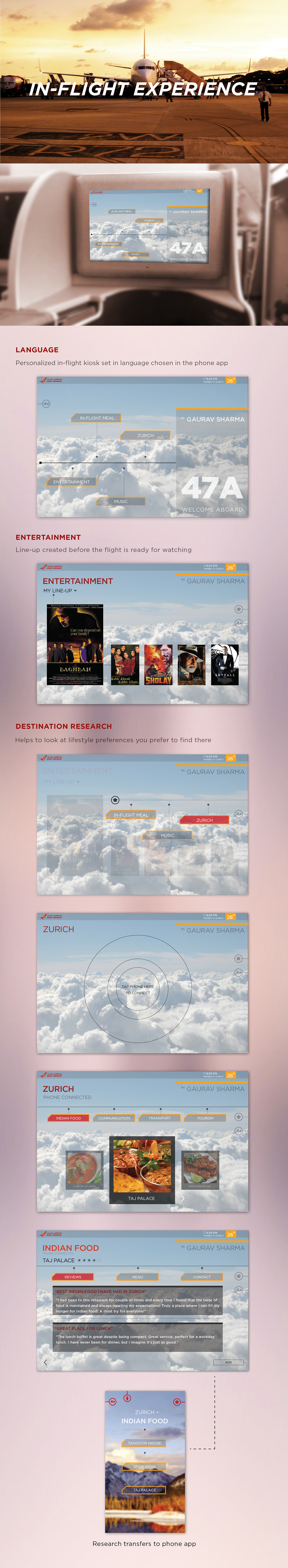 Air India Travel airline experience design concept apps Mobile apps