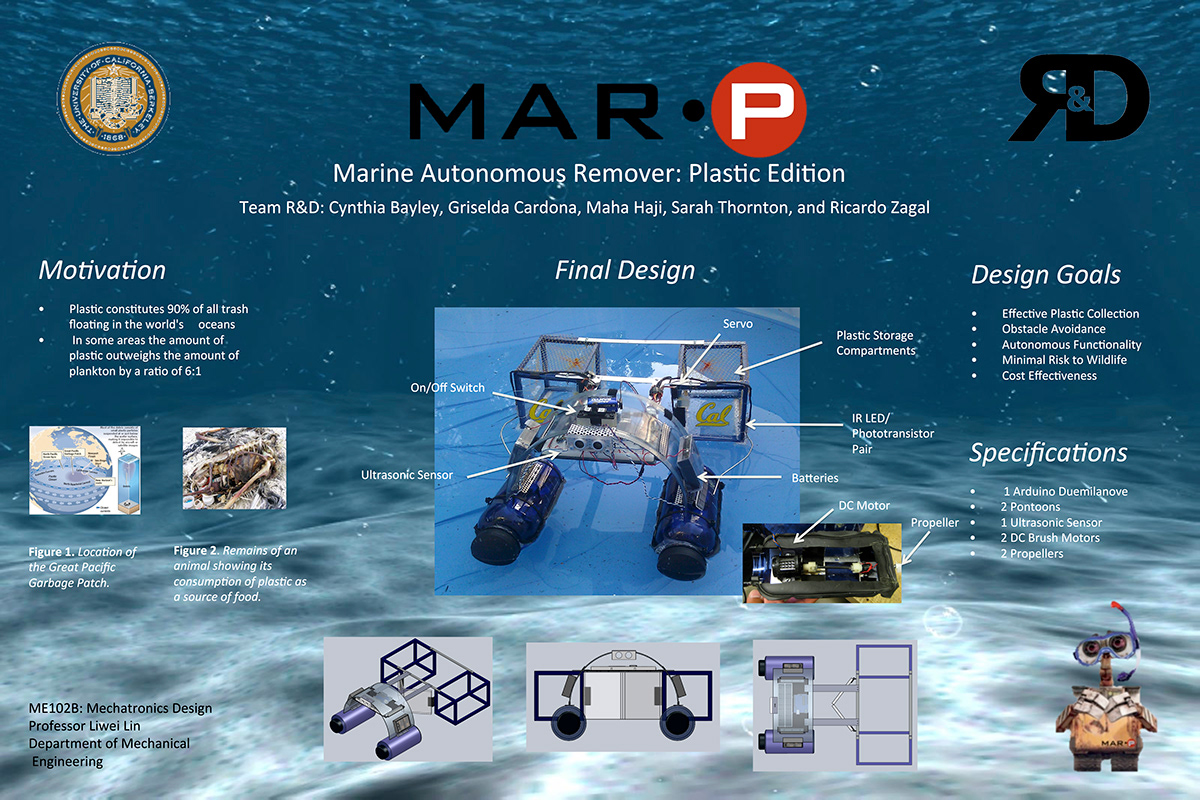 mechatronics robot Great Pacific Garbage Patch