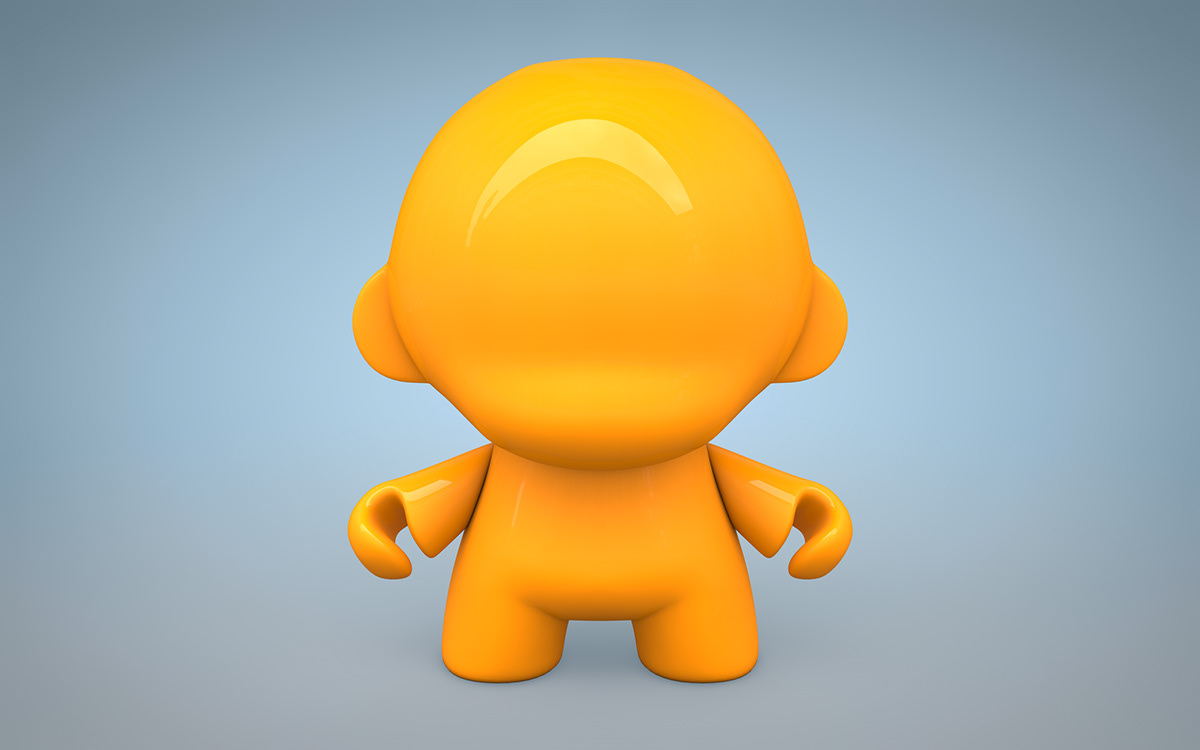 Munny Dunny cartoon kid child Kidrobot plastic viny dyi art cinema 4d 3D designer toy