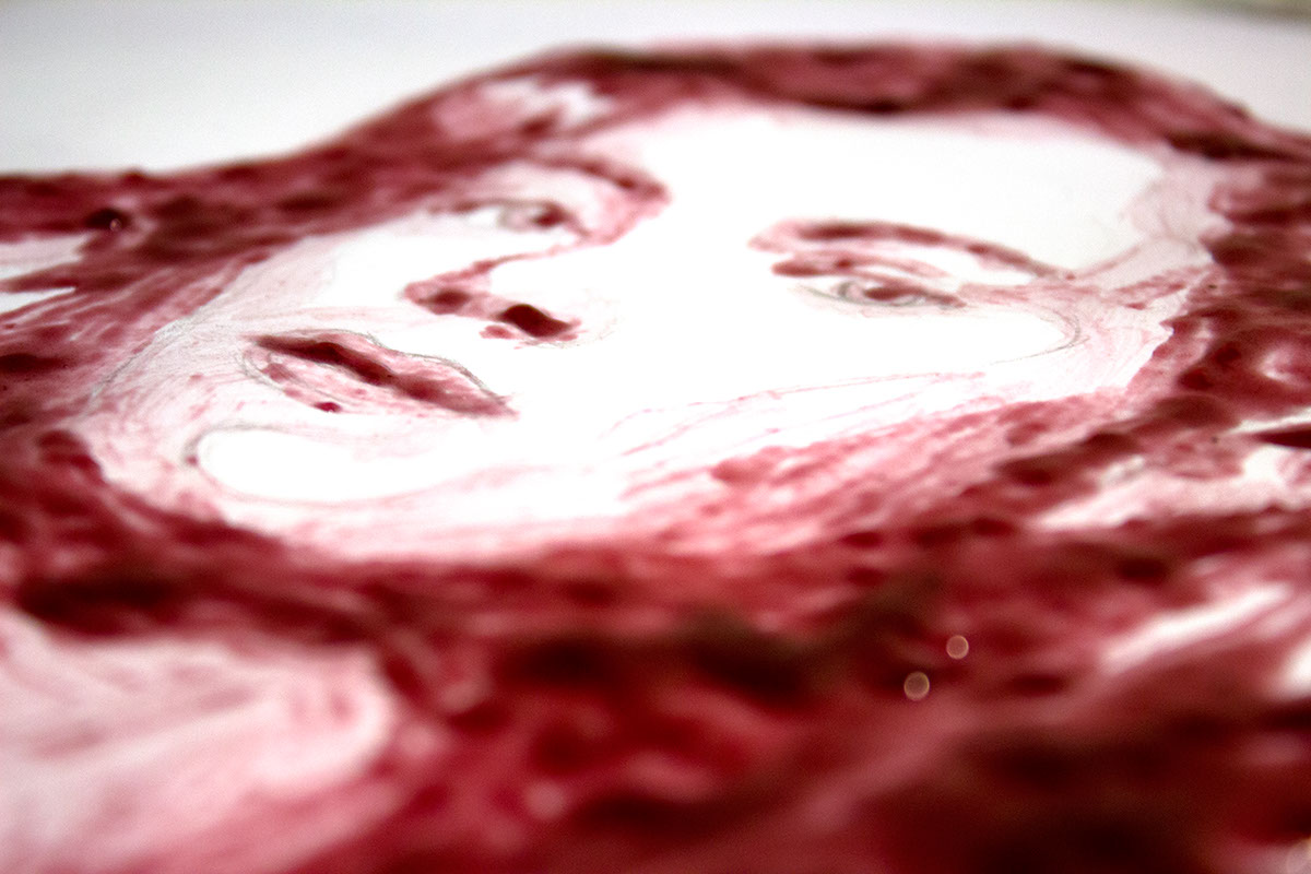 Time Lapse video speed painting grape painting   welchs fine art portrait woman