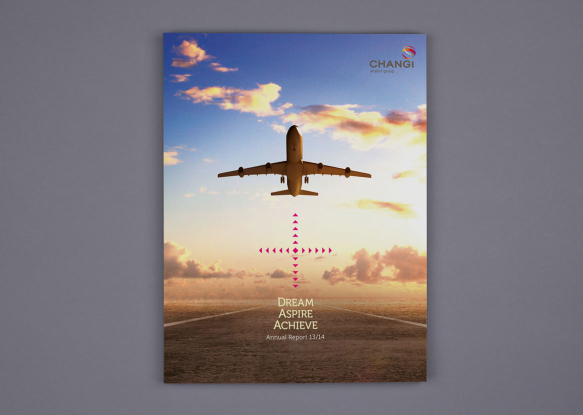 annual report AR editorial publication surreal dream Travel airport singapore