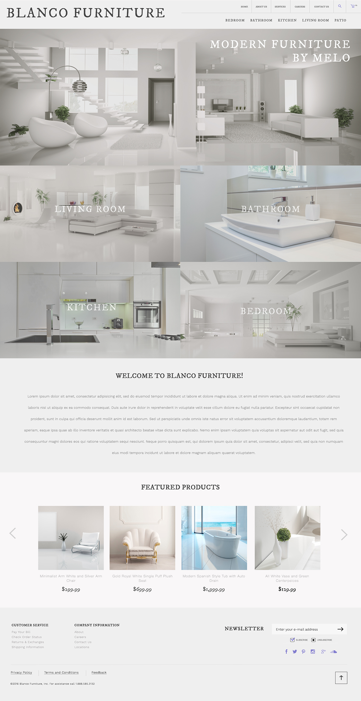 furniture store Website Design Modern Web Design UI/UX Design luxury web design