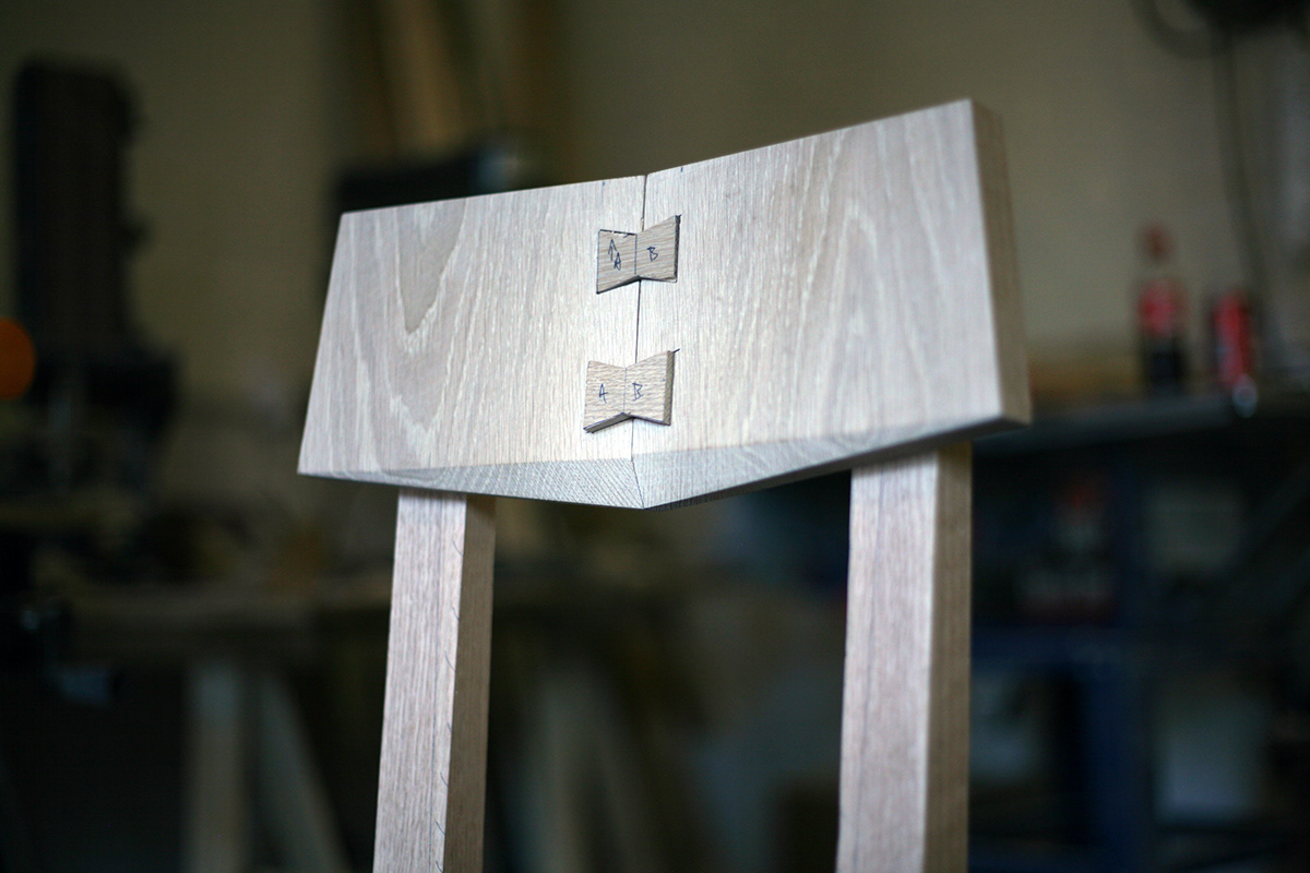 faceted geometric reduced simple Joinery oak