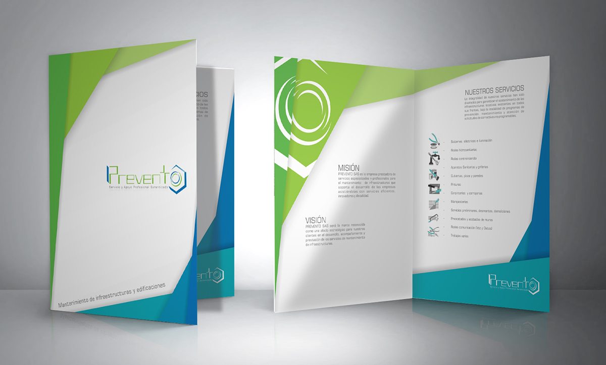 marca Identida corporativa Diseño Grafic brochure tarjetas de presentación