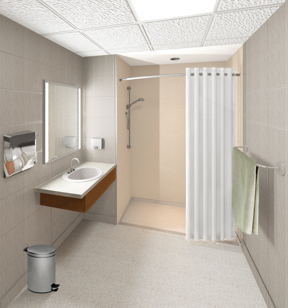 3D Rendering Healthcare design 3D architecture cafeteria hospital Interior Architecture interior design  rendering revit