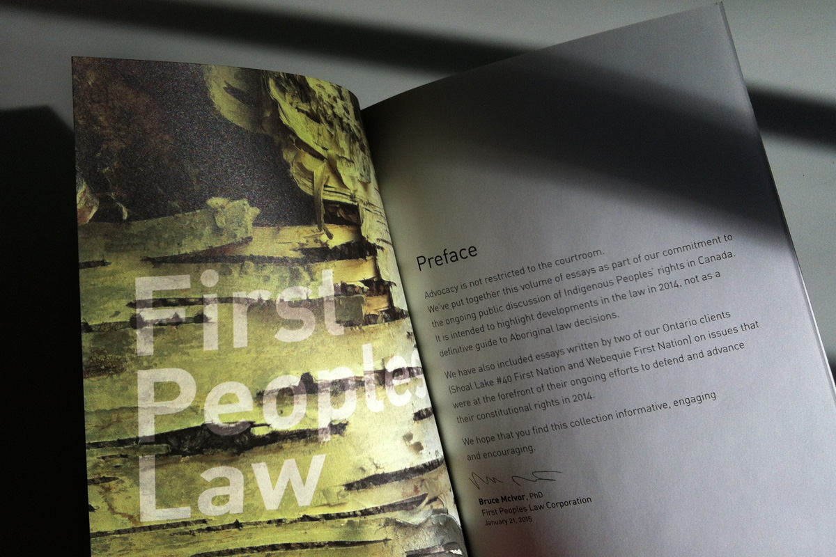 Adobe Portfolio Bruce McIvor First Peoples Law Aboriginal Law