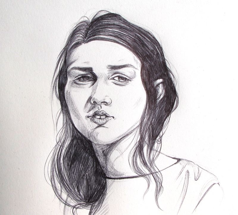 watercolour pencil pen paint gouache portrait Portraiture