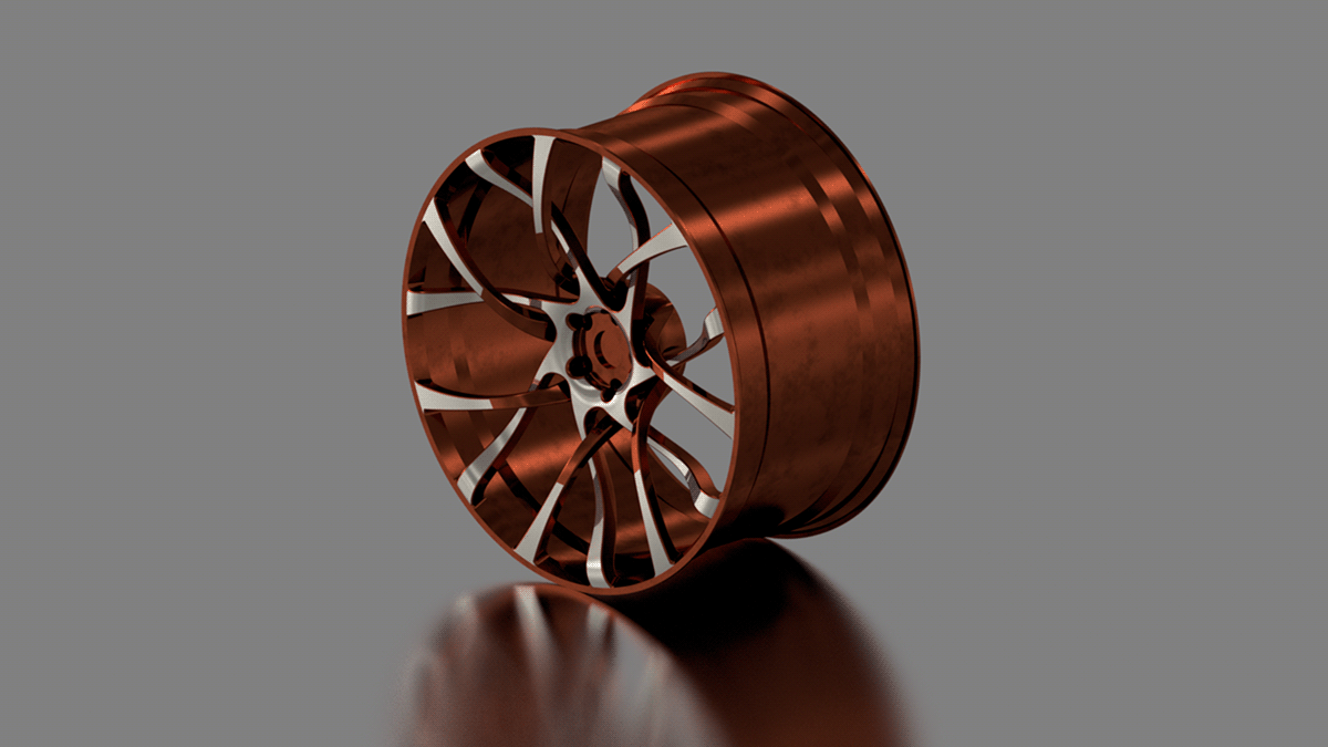 design car rim inventor Autodesk 3D Render