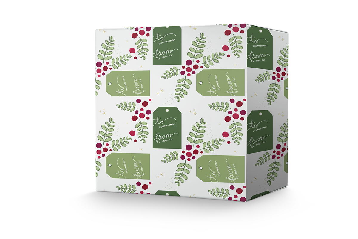 Wrapping paper surface design