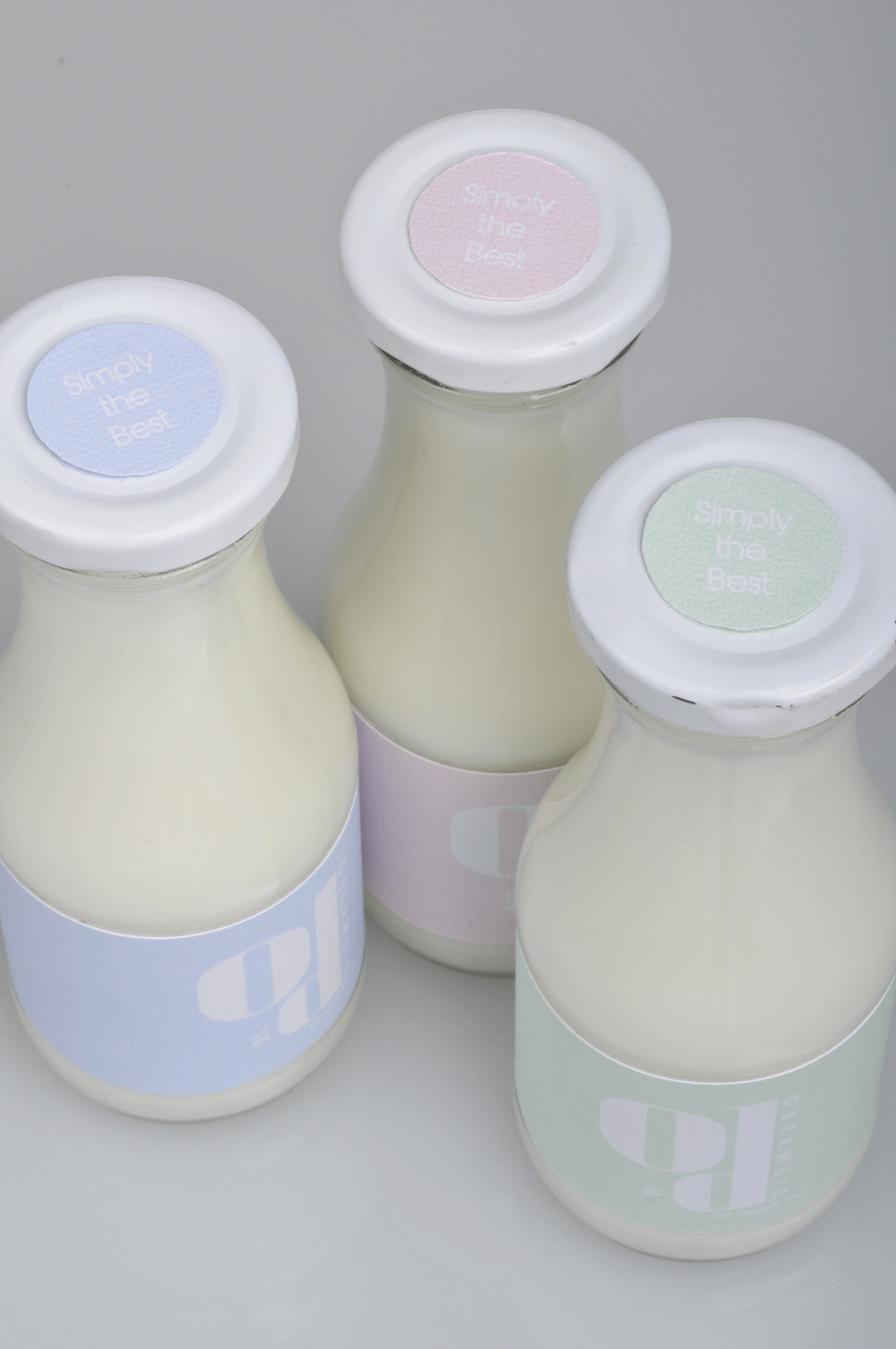 milk bottle logo product package premium