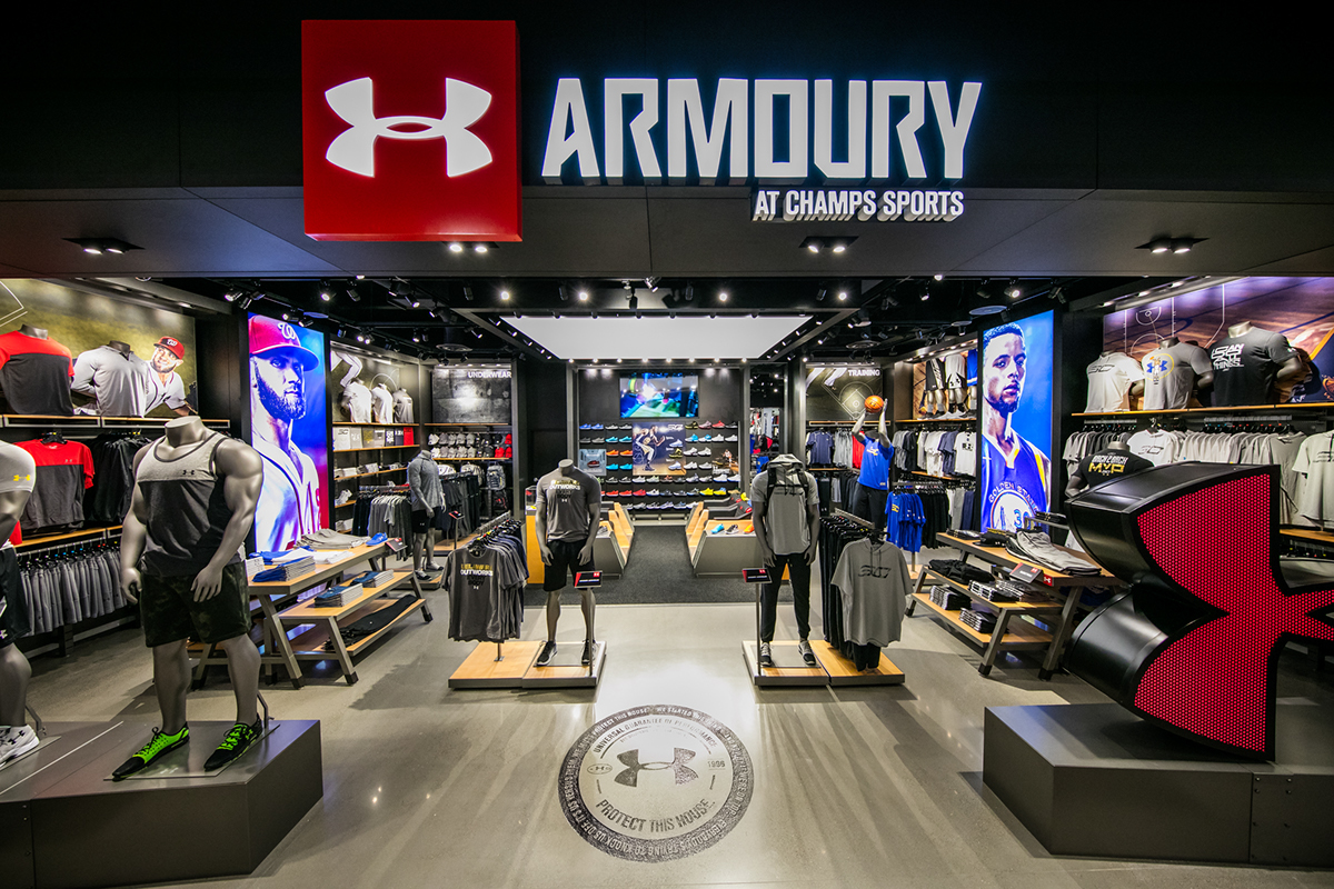 Under Armour champs curry basketball mall Retail