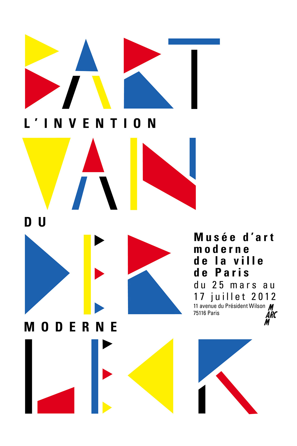 Bart Van der leck poster affiche rvb museum design shape chloe marchand Le Monde world newspaper