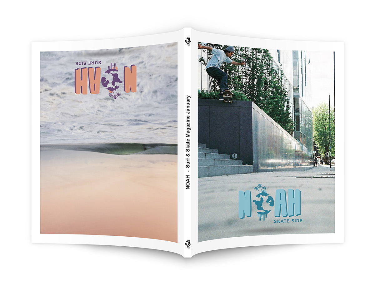 cover magazine Magasin skate Surf design logo School projekt 