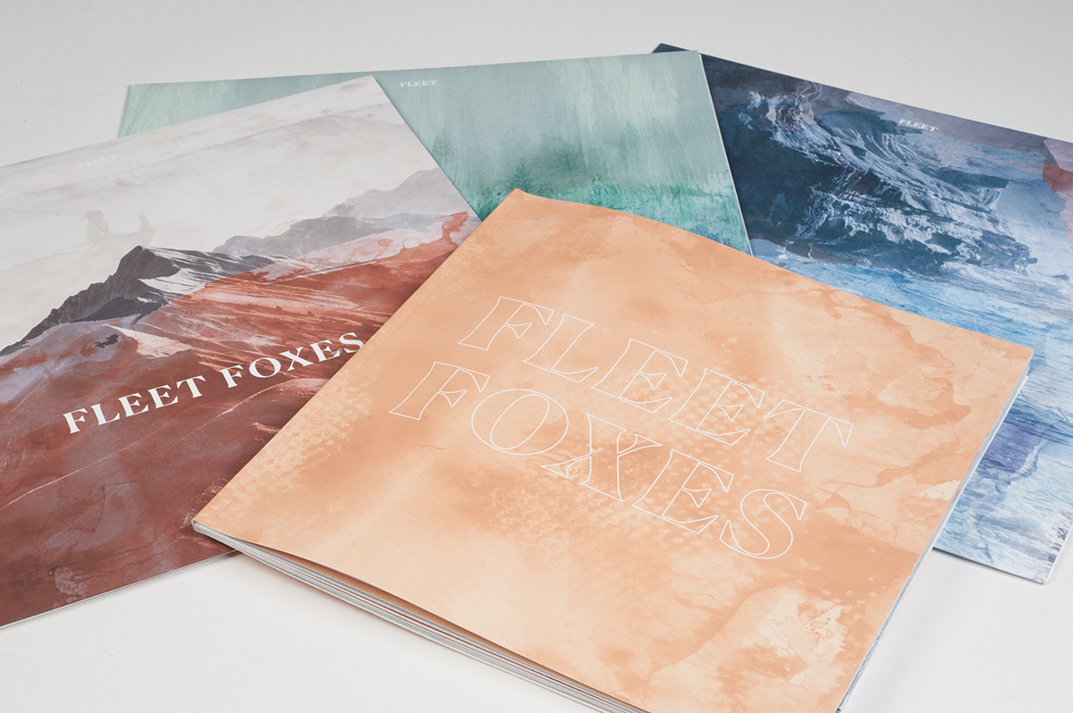 Adobe Portfolio music fleet foxes vinyl packaging design box set typography   graphic design 