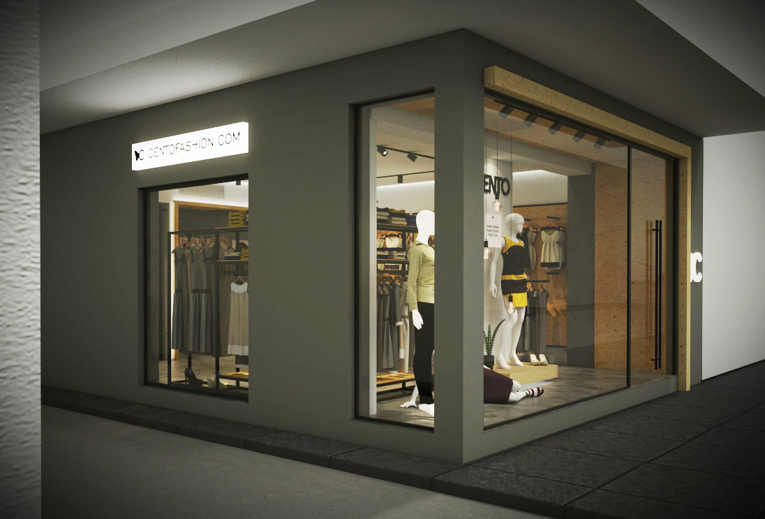 interior design  Retail design Architecture Visualization architecture clothes shop Fashion 