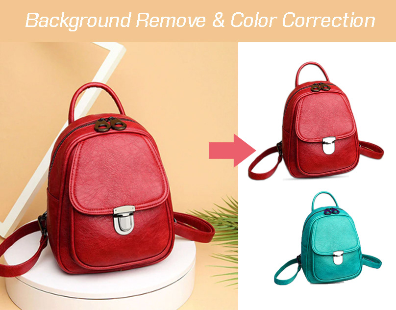 Background remov color rabbidesigner color correction background path Pen tool Bag pack