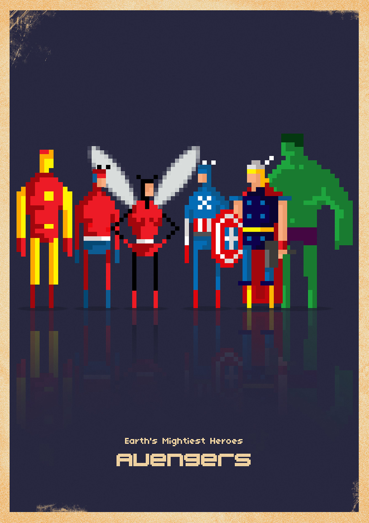 superheroes  wolverine spider-man Avengers 8-bit posters x-men conan silver surfer Hulk Daredevil  elektra
