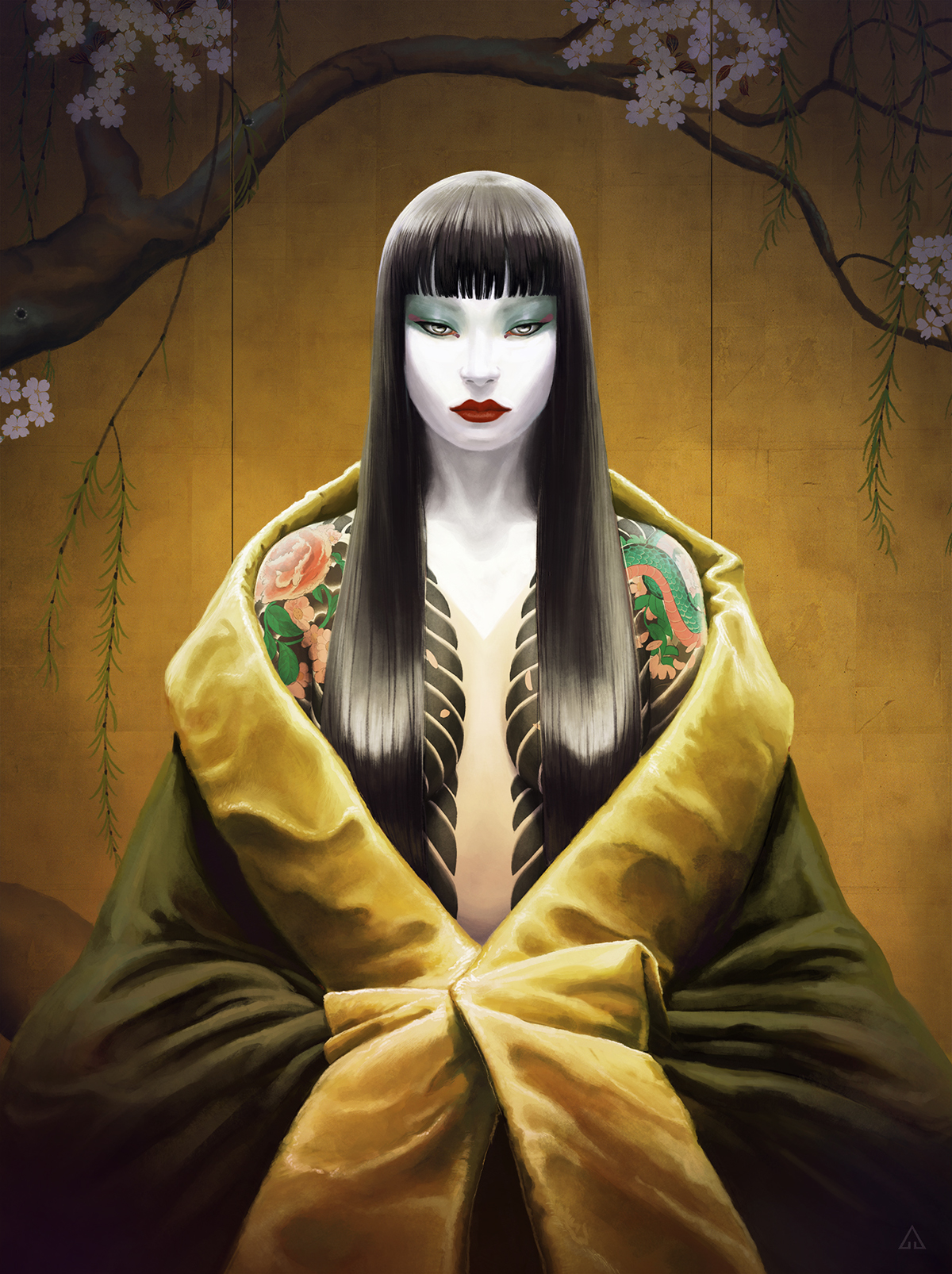 yakuza queen Lady digital art