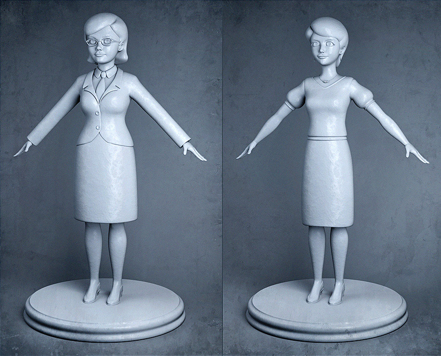 Character cartoon toon model modeling Maya rendering child 3D Sculpt goktugg goktug face figure head