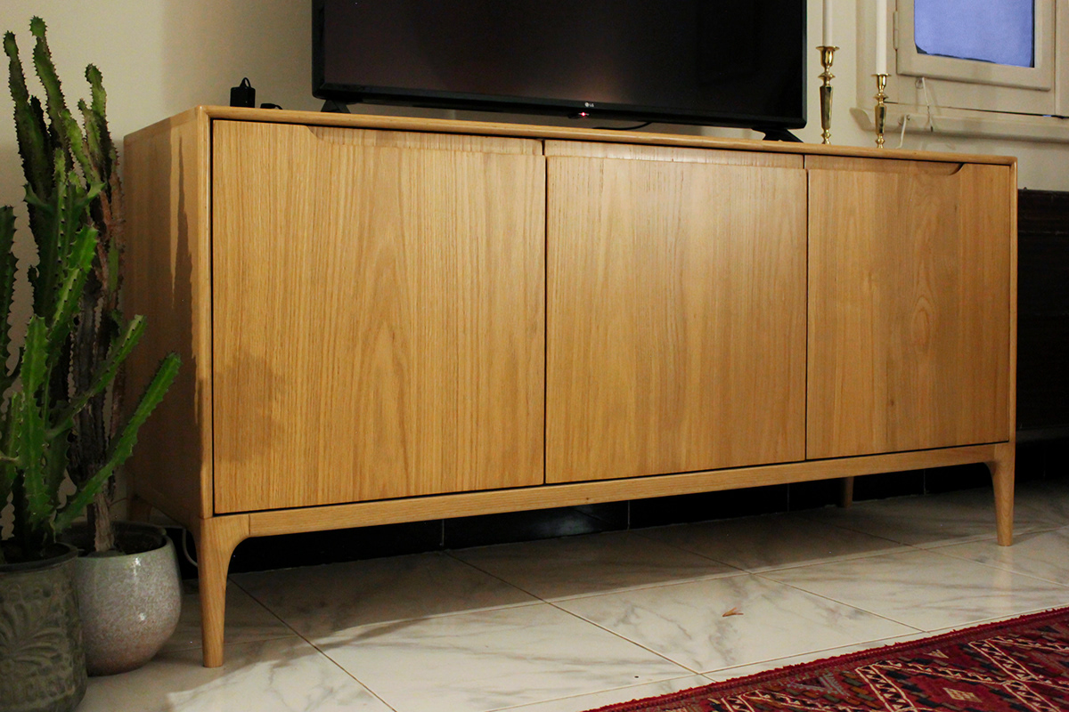 wood Tv unit minimal furniture mid century sideboard oak wood modern furniture wood furniture craftsmanship Carpentry
