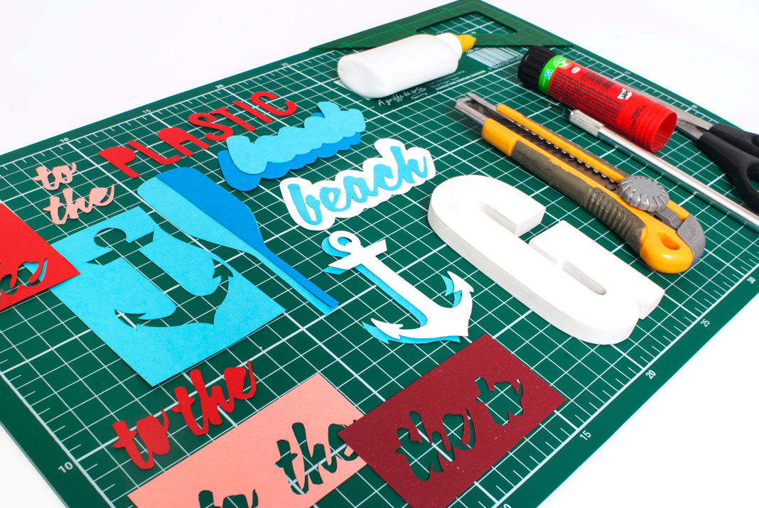 poster gorillaz type plastic beach cartaz Cartolina paper art design gráfico tactile tactile design tatil