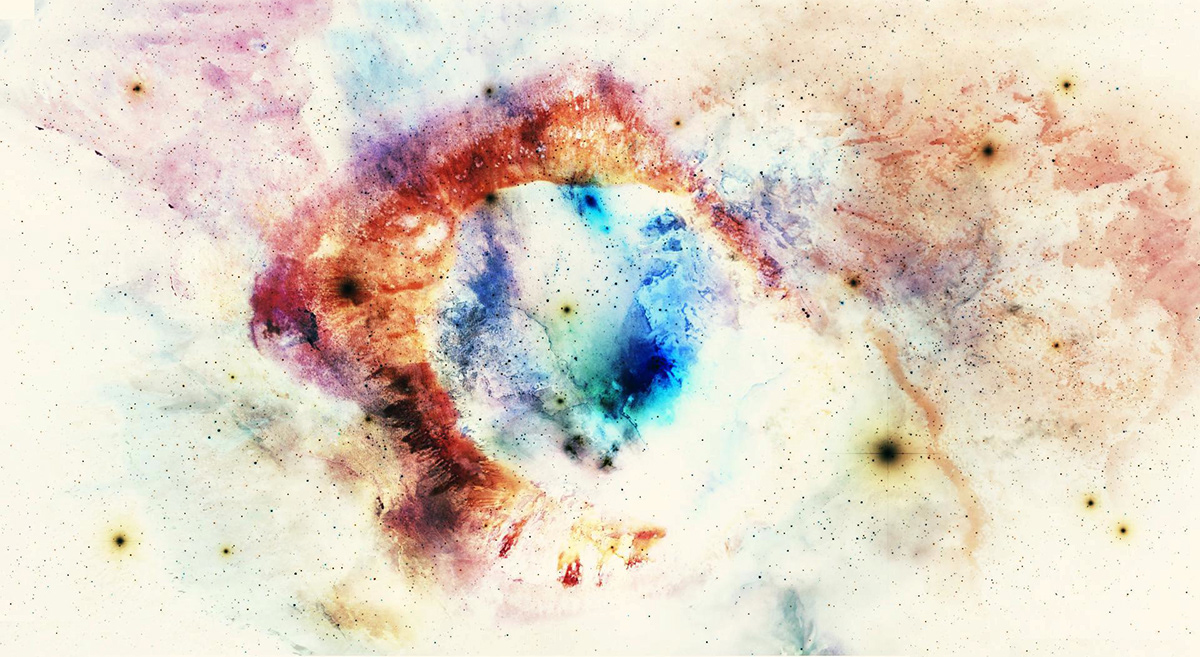color explosion alternate reality Unique beauty abstract modern explode star universe Create creative brushes