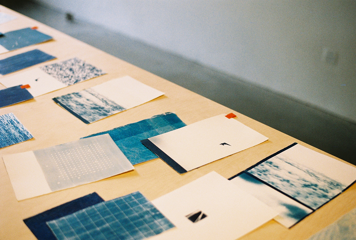 blue book book design box cyanotype film photography print printmaking publishing   time