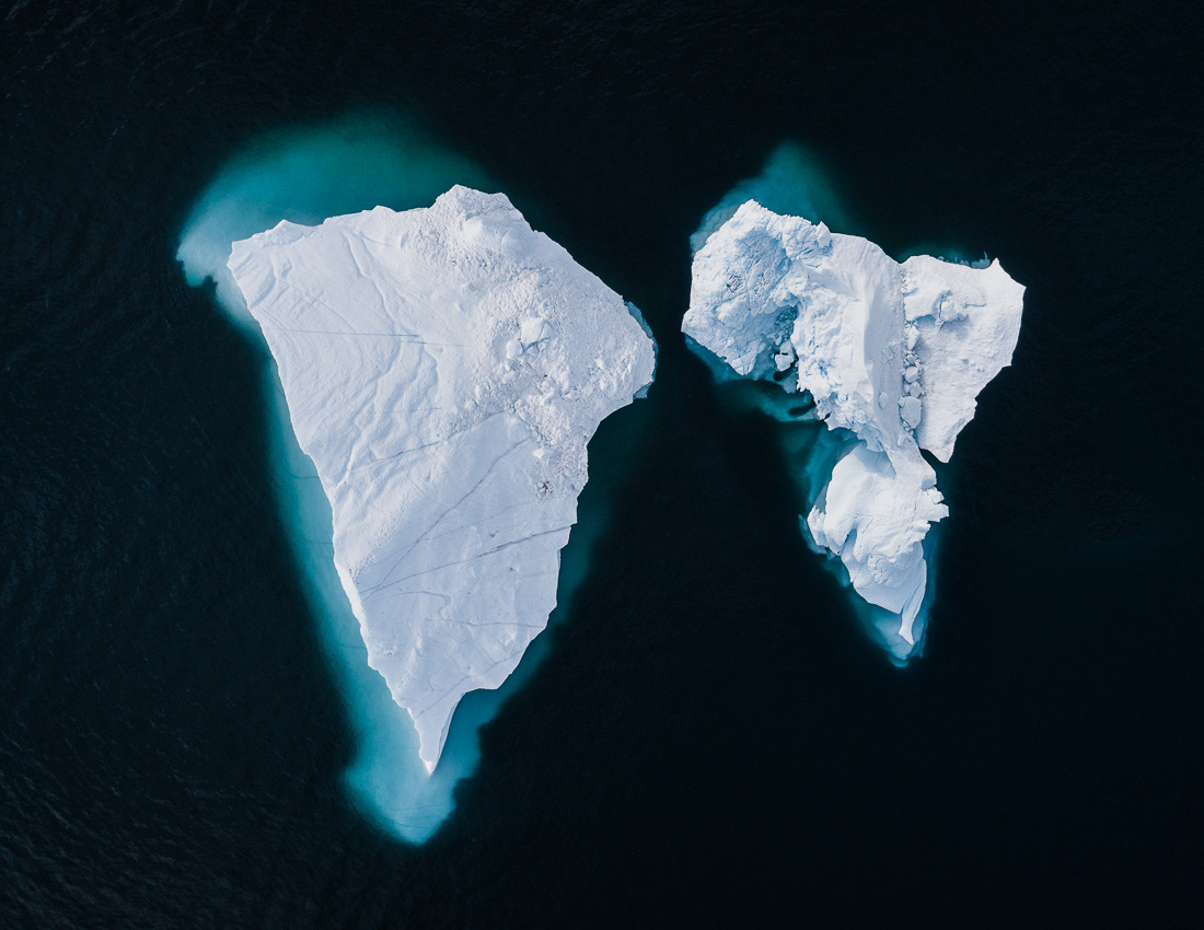 Arctic Aerial Photography Landscape water ice iceberg icesheet Ocean blue Whale