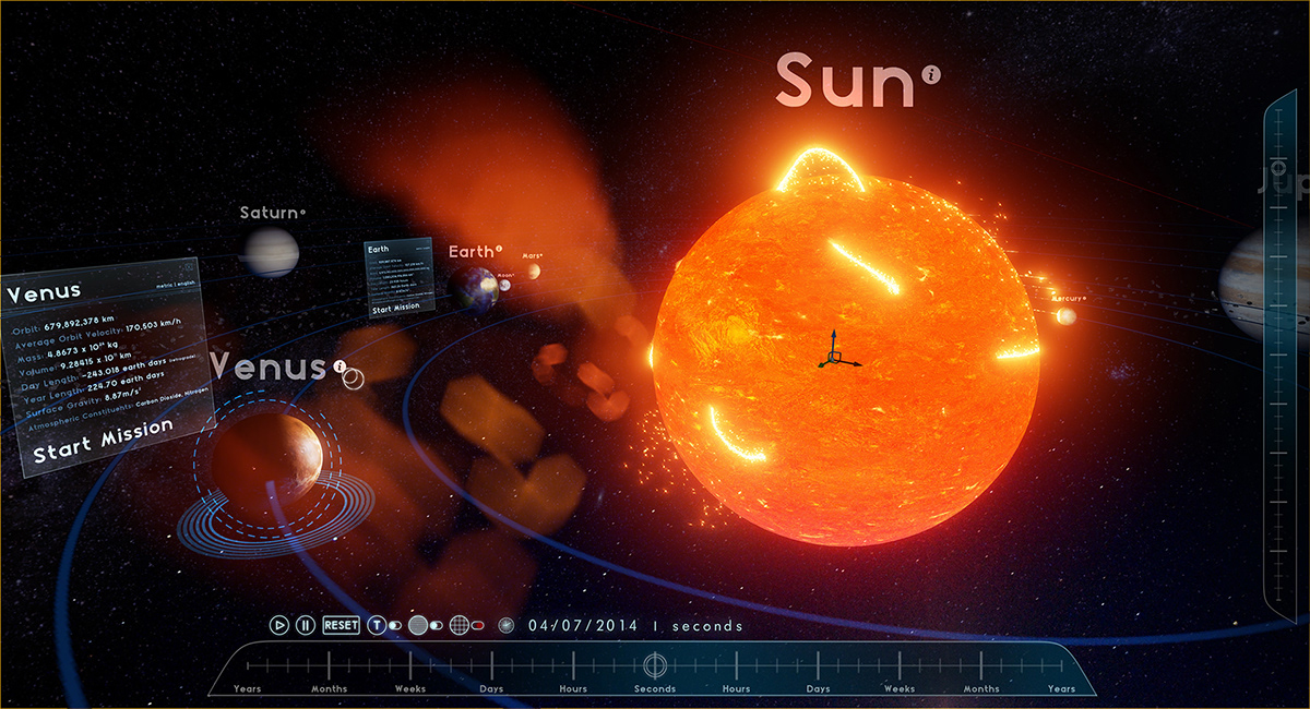 solar system simulator