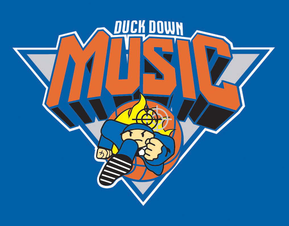 Duck Down Music Tshirt Design new york knicks Logo Design basketball music tshirt