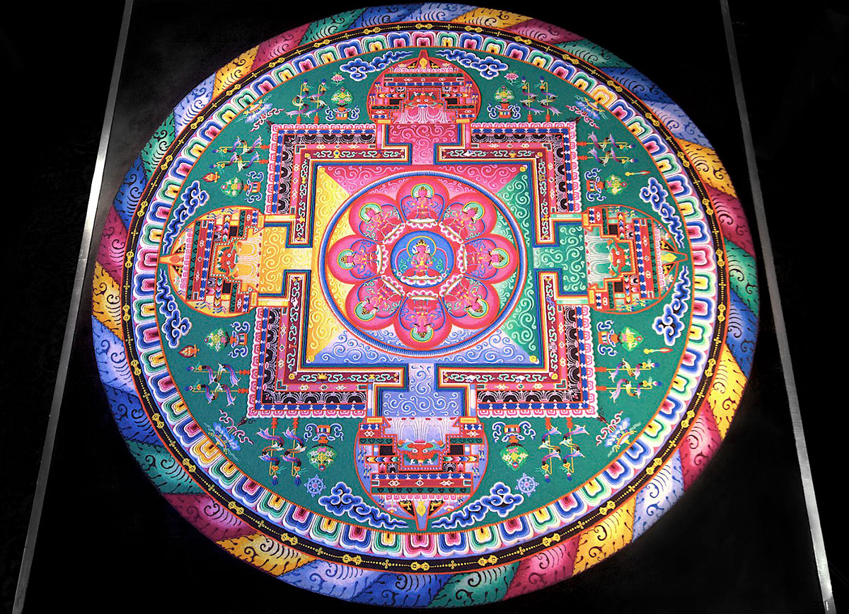 sand sculpture Tibetan Mandala