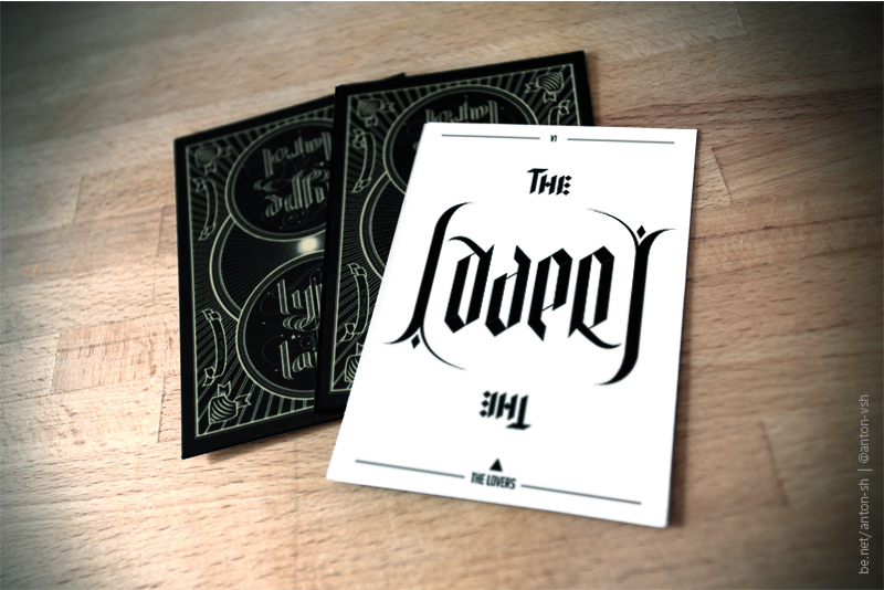 tarot type lettering card deck letters Mystic