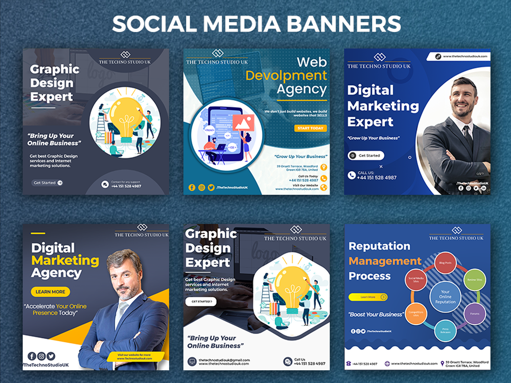Social Media Banners Social Media Design