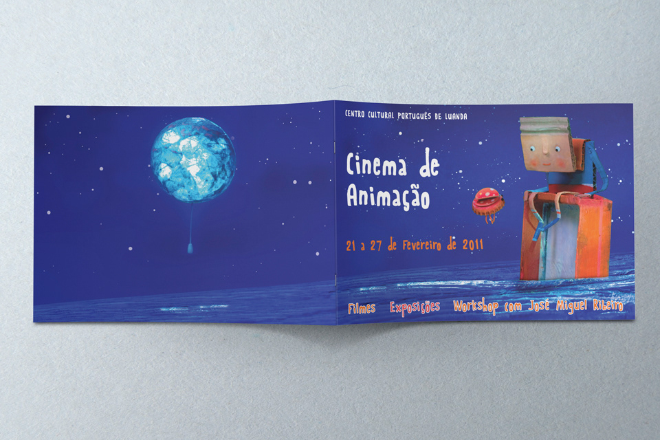 brochure graphic print Animation film festival angola
