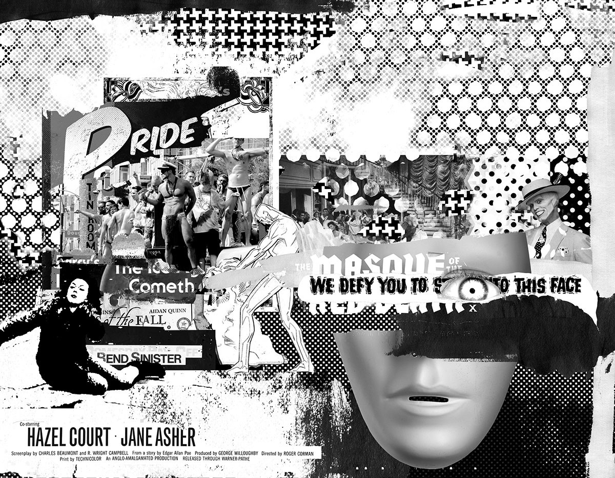 political activism DIY collage horror gothic futurist