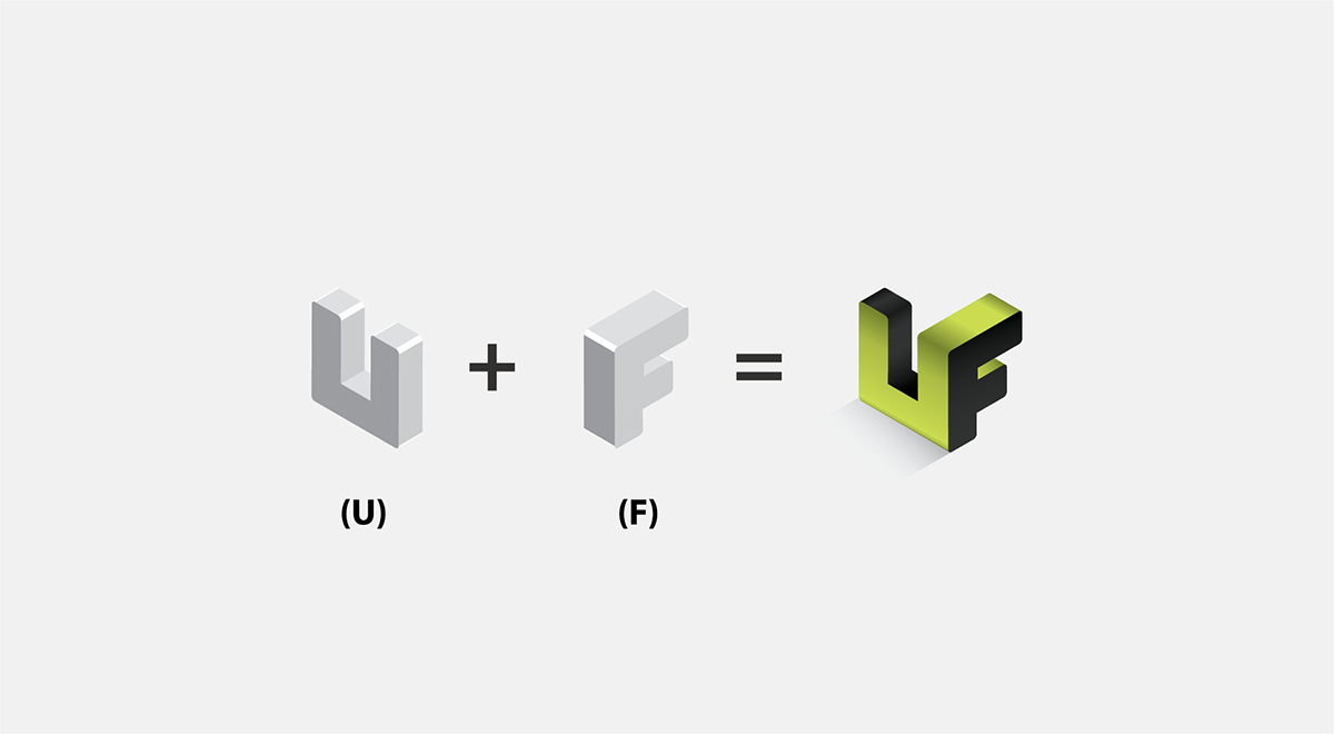 Logo Design urbisfin 3d logo