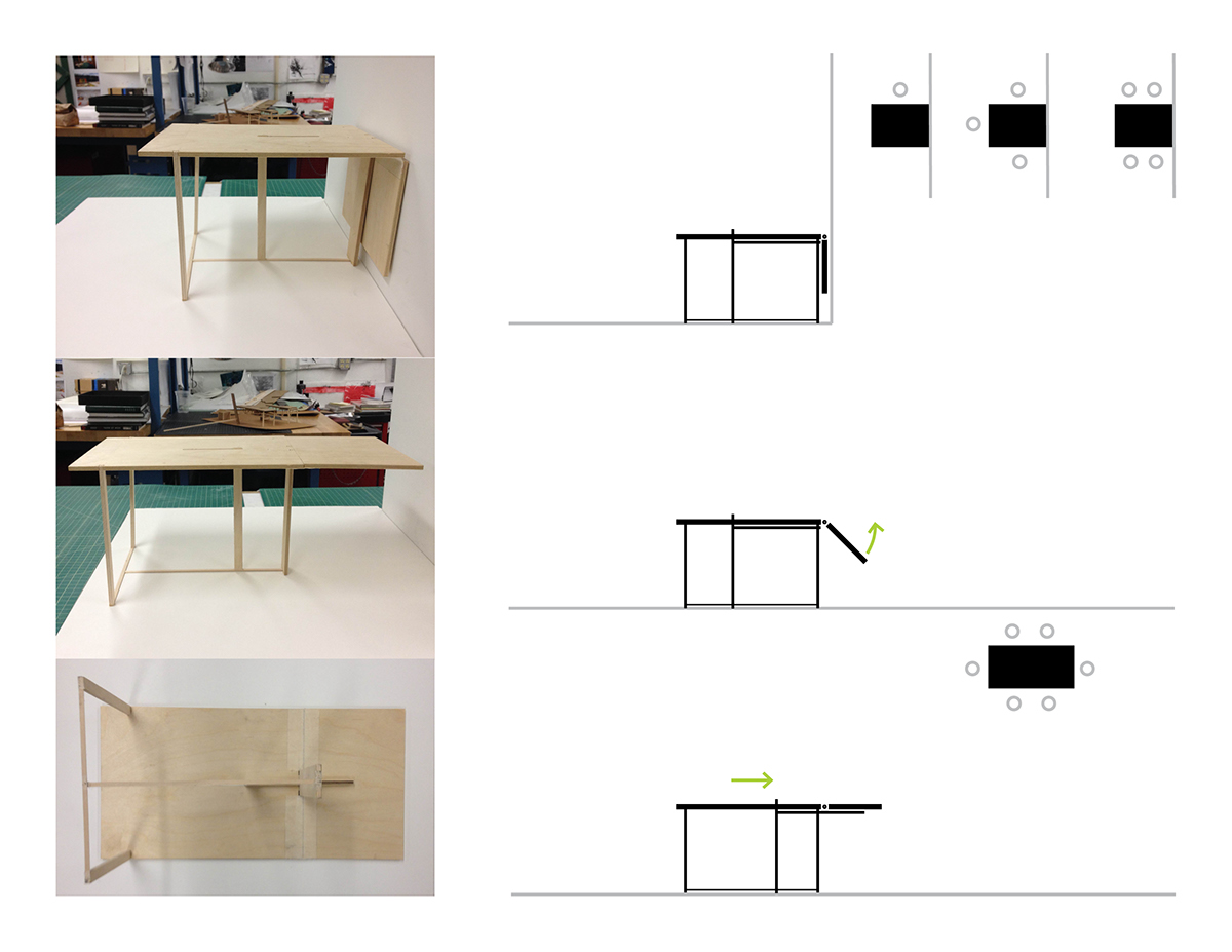 furniture table folding table hinge Grad Show 2015