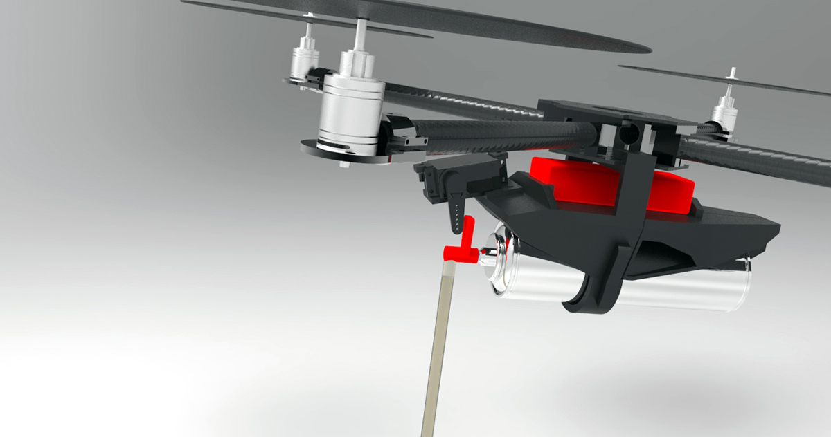 3D Printer quadcopter Foam Flying