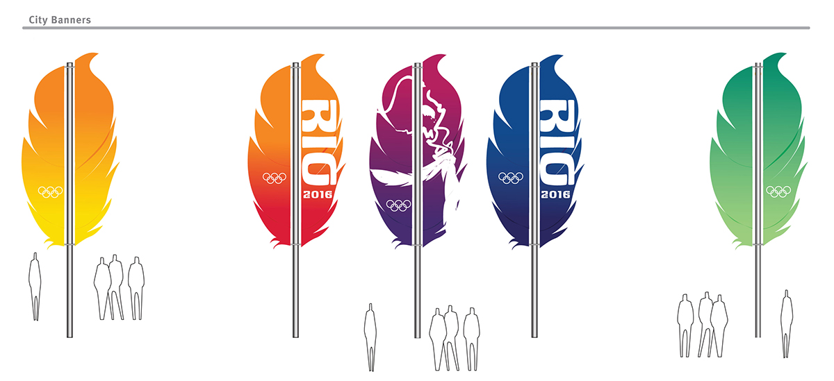 Olympics rio Rio de Janeiro 2016 olympics rio olympics sports olympic feathers Brazil banners