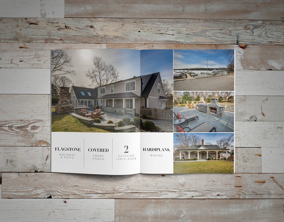 real estate brochure marketing   print realtor Keller Williams Interior design