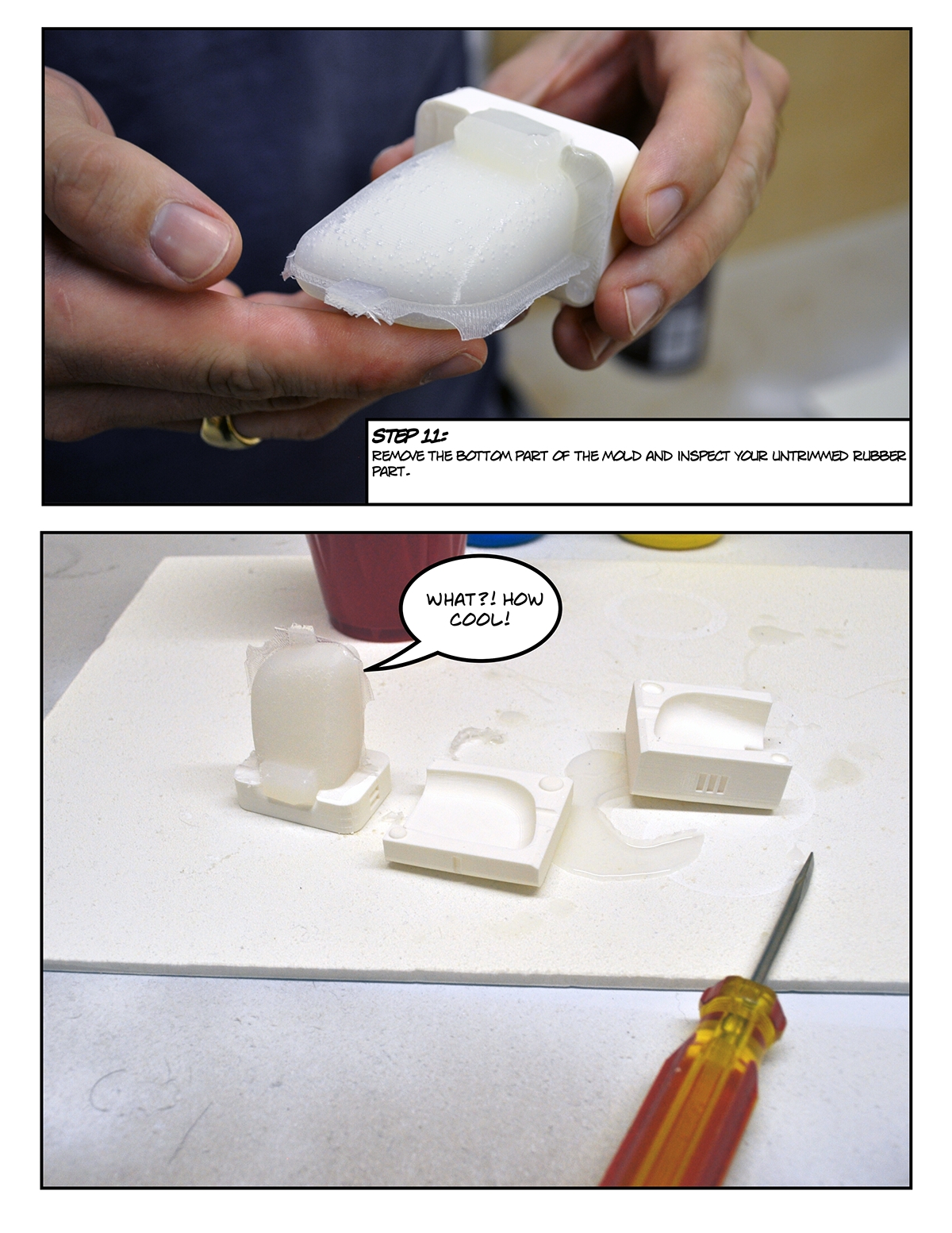Mold Design comic strip whimsical Prototyping