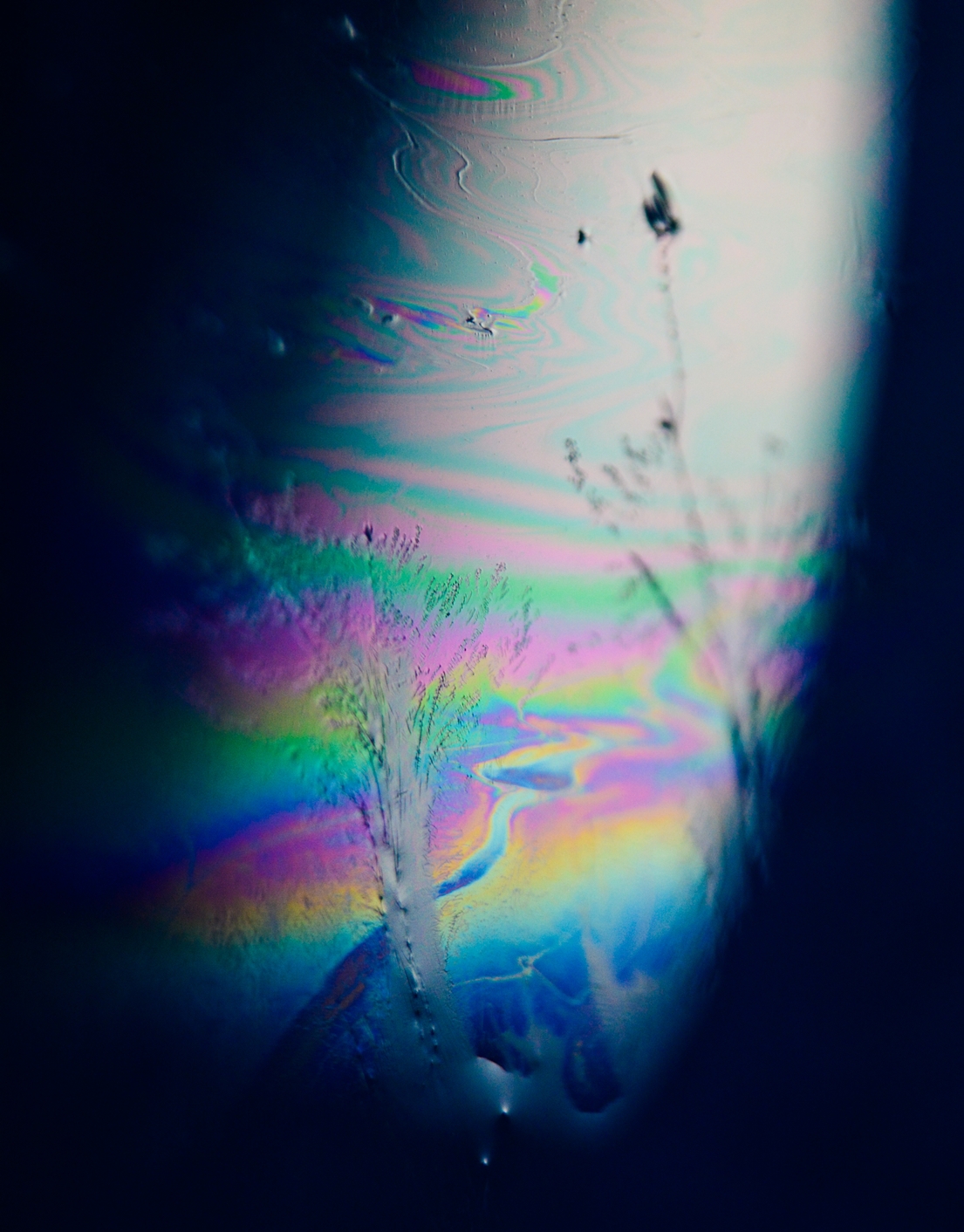 interference light macro water Gasoline abstract