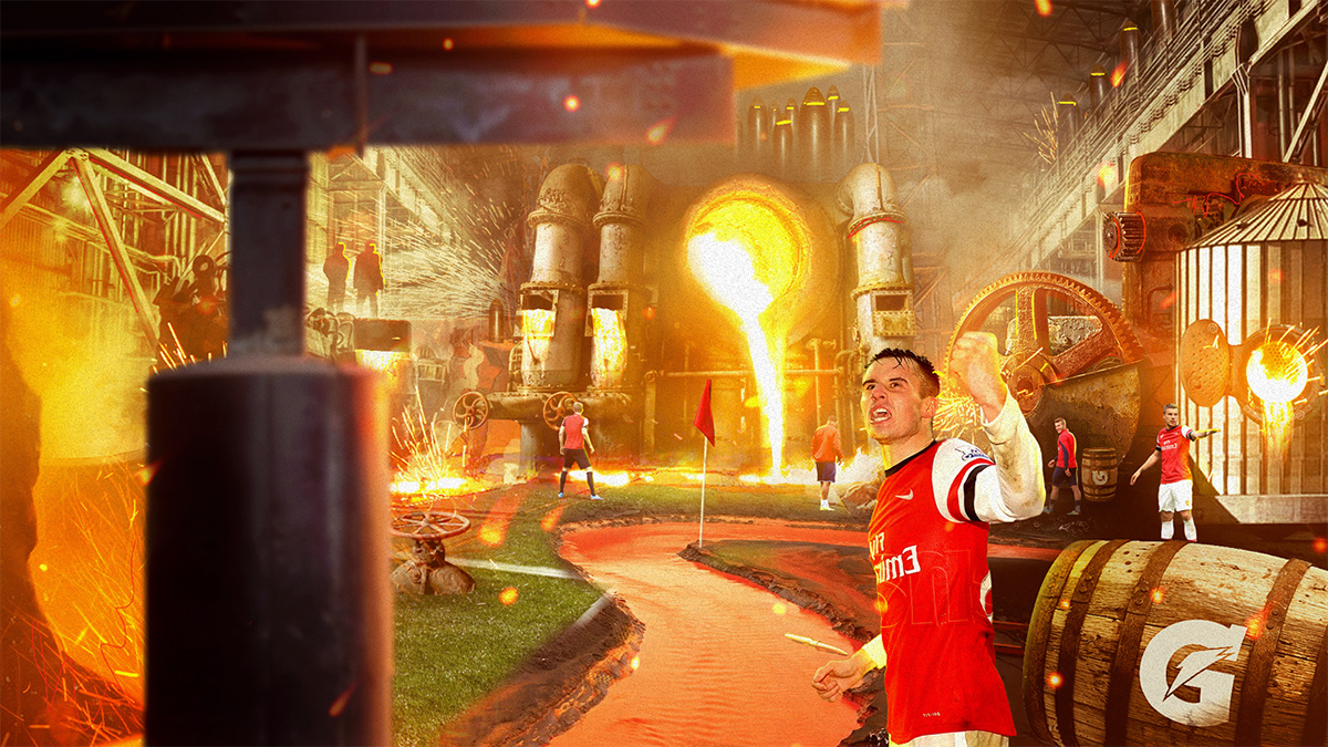 football sports messi gatorade soccer 3D live action coutinho Pirlo Ozil arsenal Liverpool barcelona Juventus