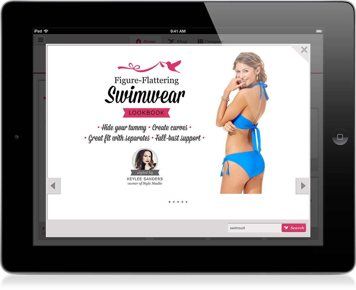 iphone iPad mobile editorial marketing   Blog Lookbook Shopping promo