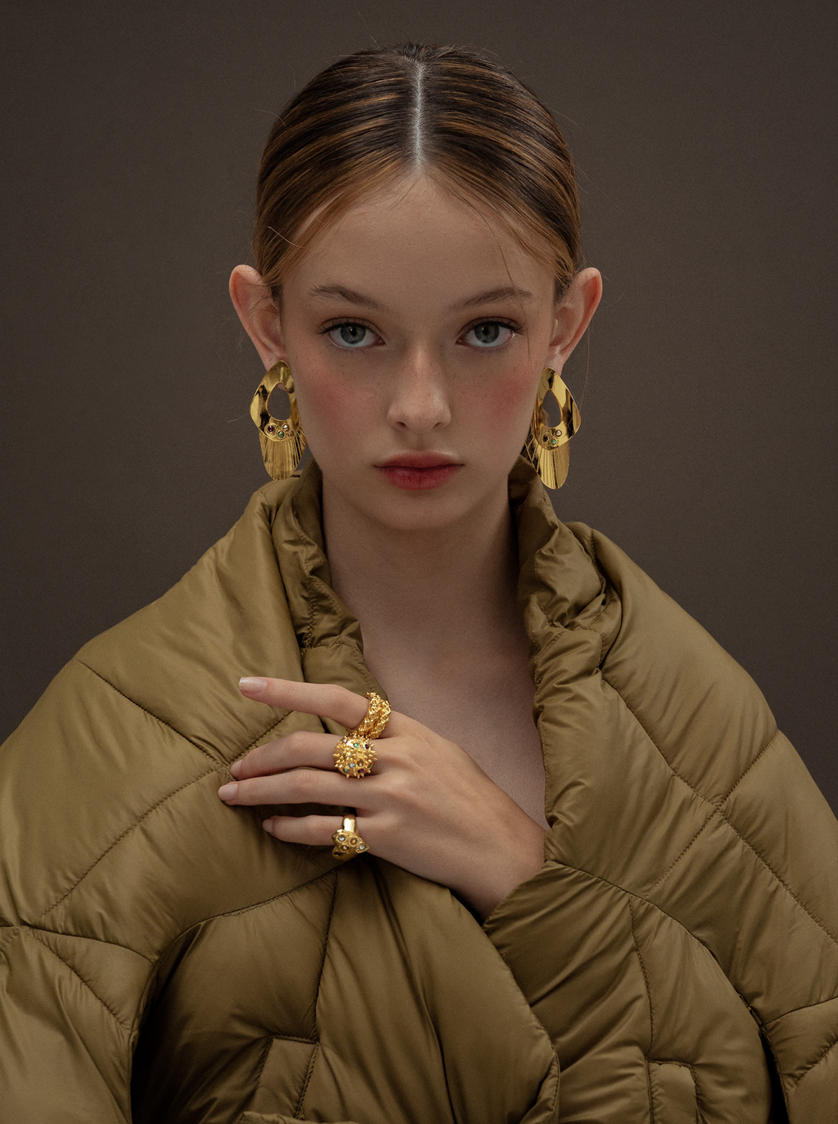 beauty editorial Fashion  jewelry Make Up model Photography  portrait fashion photography Jewelry Photography
