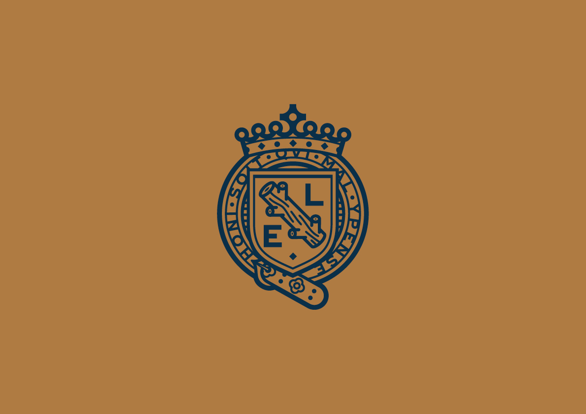 logo crest emblem badge crown identity brand