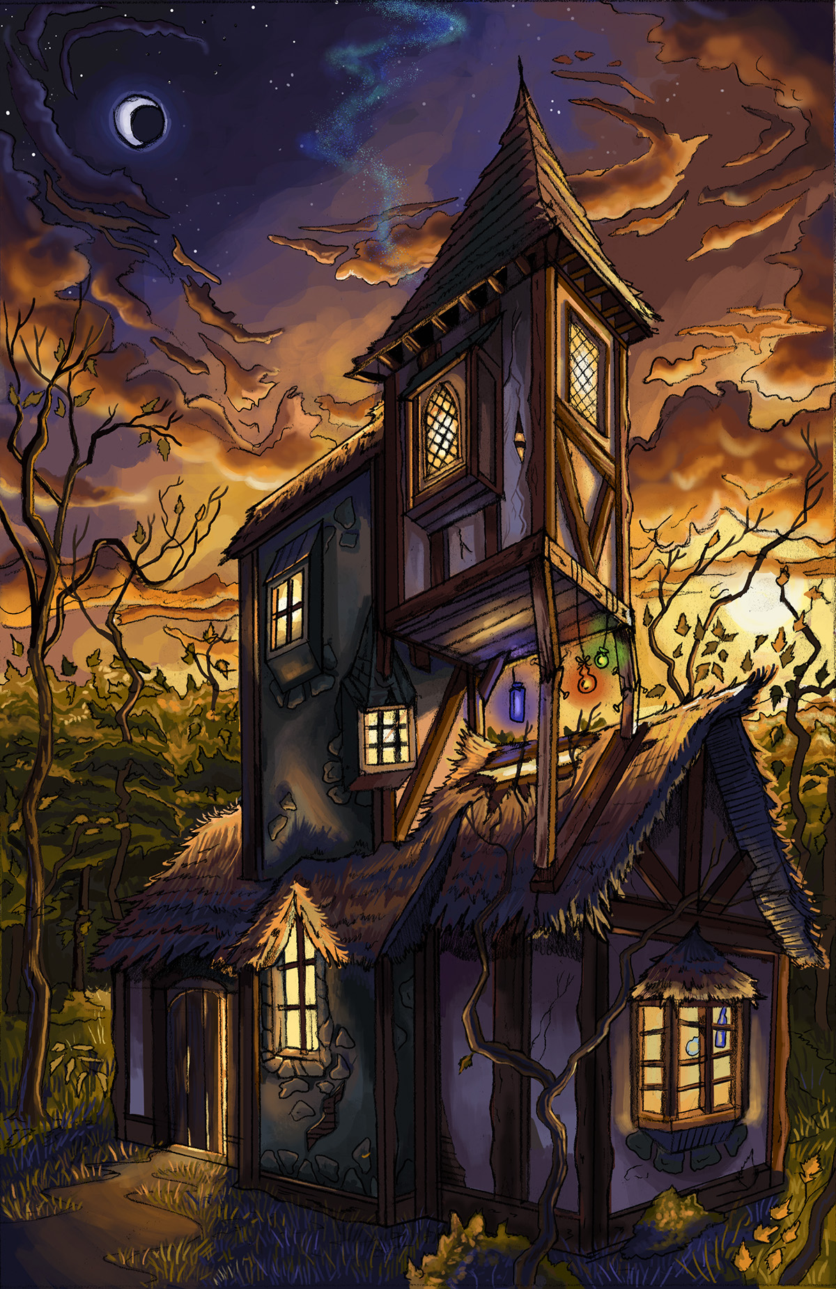 digital illustration 'illustration' background painting concept art environment perspective drawing